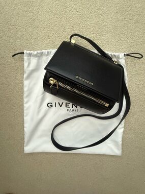 Givenchy Black Leather Bag with Gold Hardware